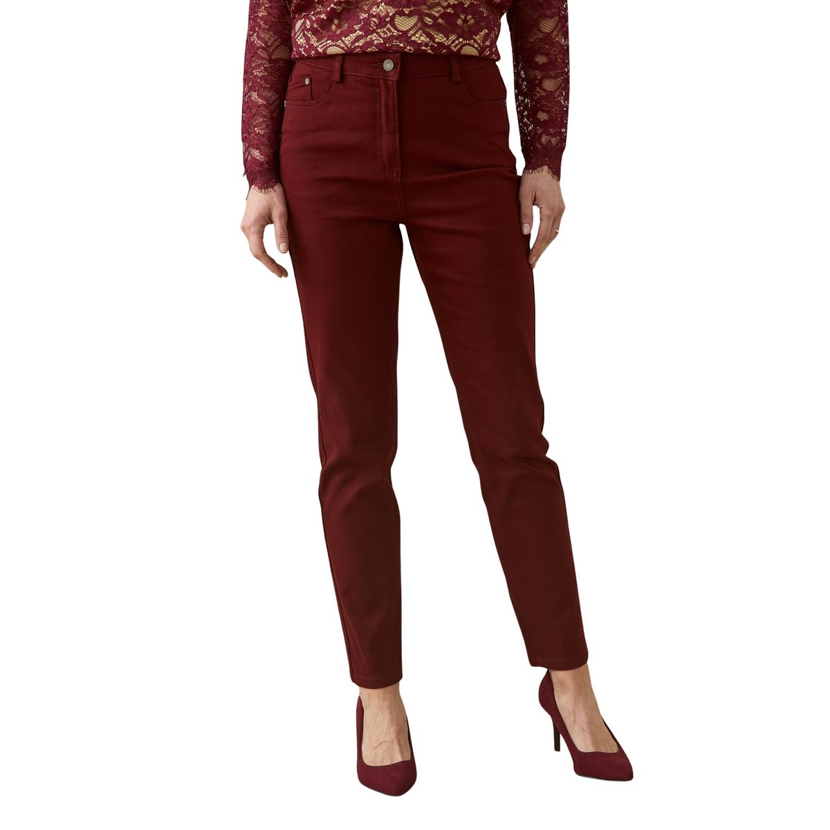 Pantalon droit 5 poches. noir, DAXON