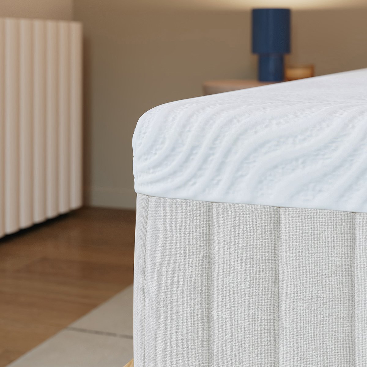 Matelas Latex Hybride blanc, SLOME