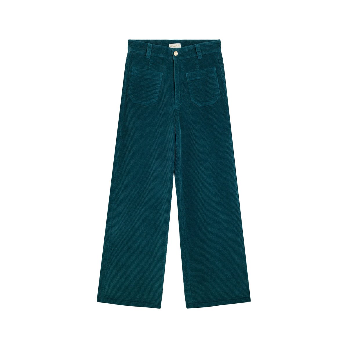 PANTALON JANE VELOURS CORDVERDO vert d'eau, PULLIN