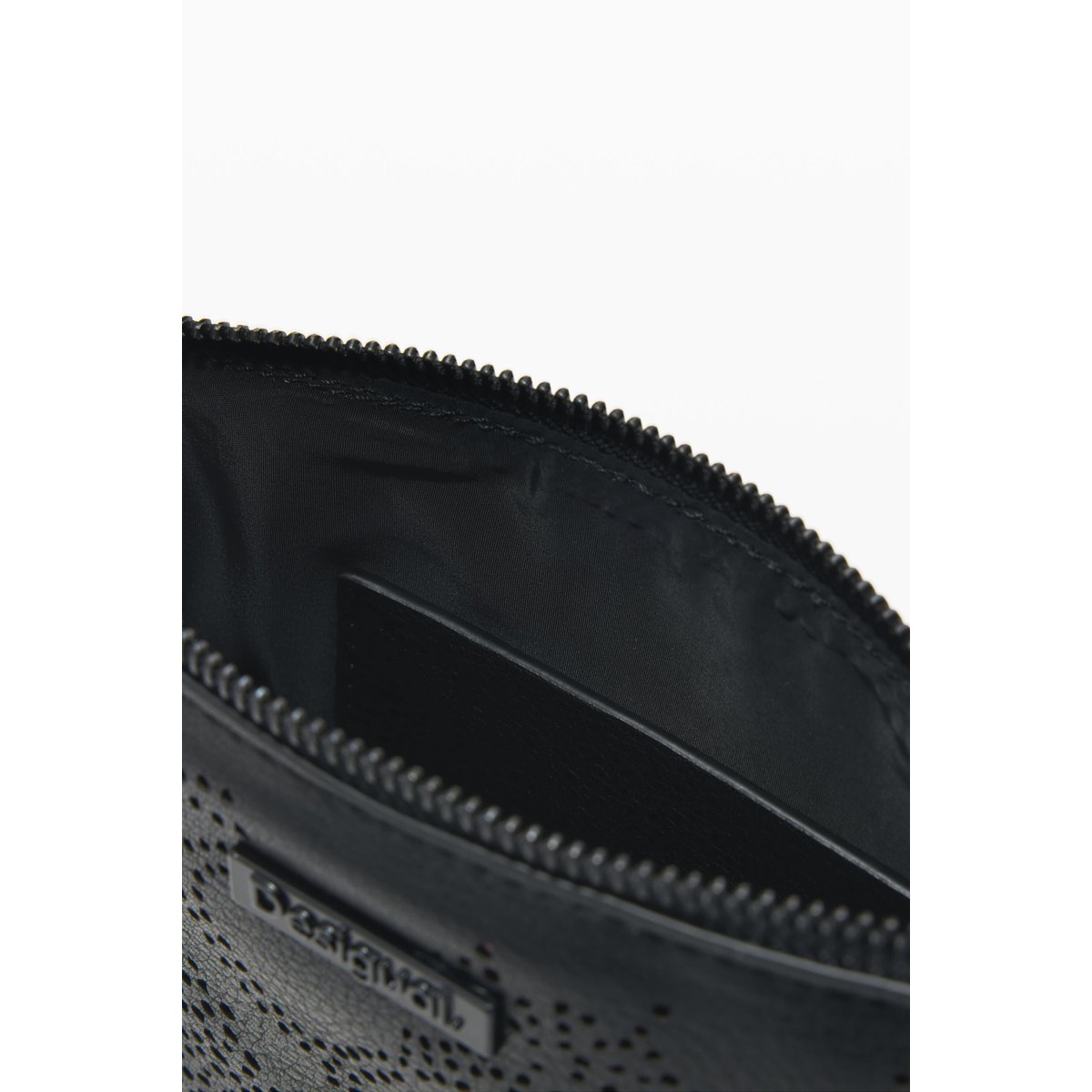 Petit porte-monnaie bandoulière charm noir, DESIGUAL