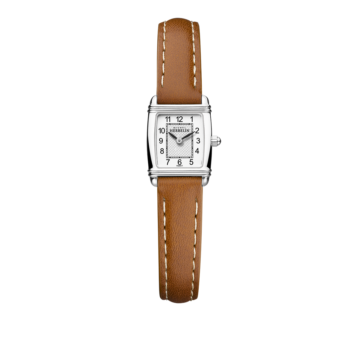 Montre Analogique ART DÉCO argenté argenté marron, HERBELIN