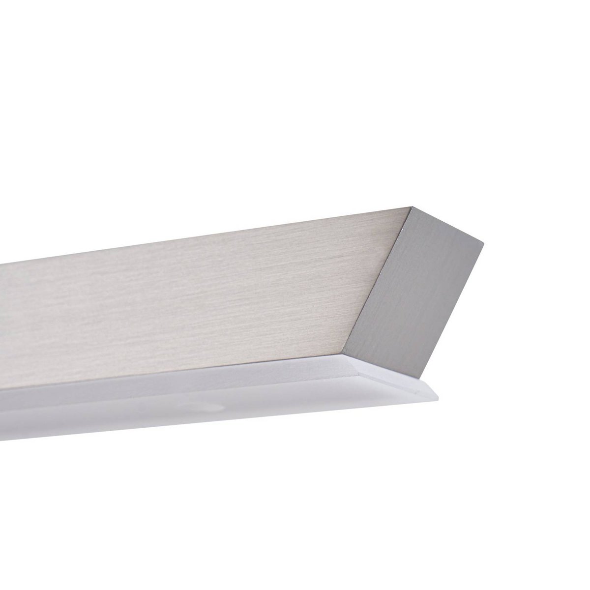 Suspension en métal moderneLED, Solvar argent, LUCANDE