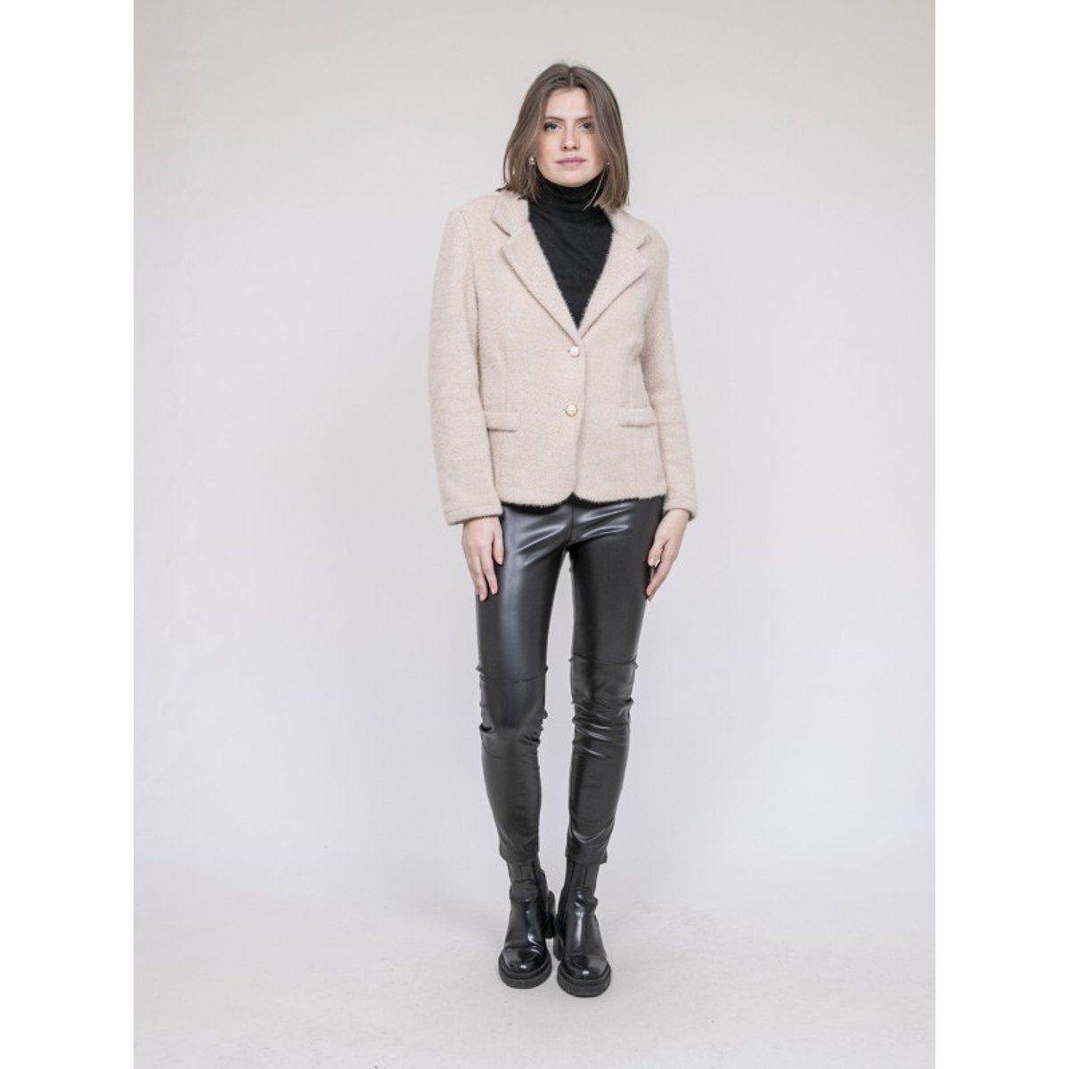 Blazer Texturé Urta noir, DONA LISA