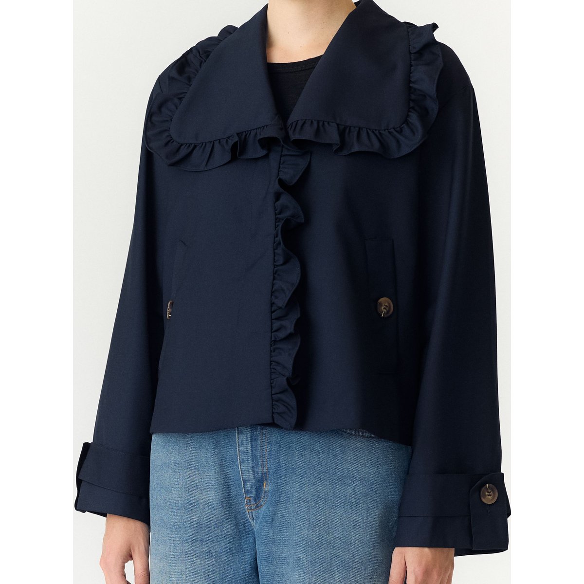 Trench navy blazer, YAS
