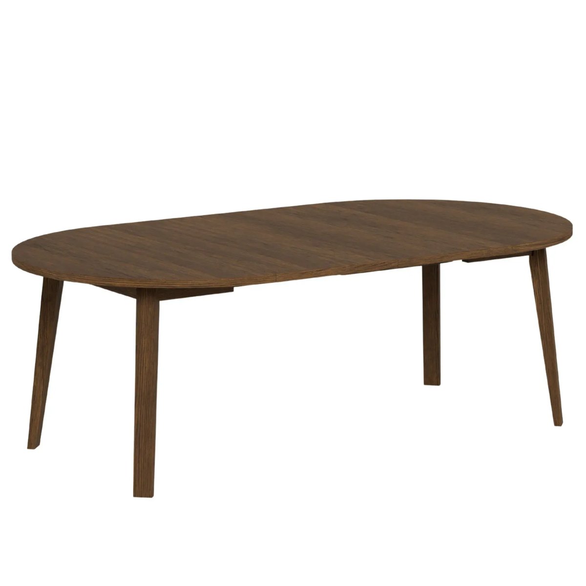 Table ronde extensible en chêne fumé L120/220 4/8 places - ALISIA bois foncé, HELLIN, DEPUIS 1862