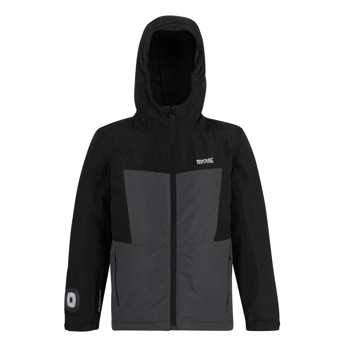 Veste imperméable isolante BEAMZ noir / gris foncé, REGATTA