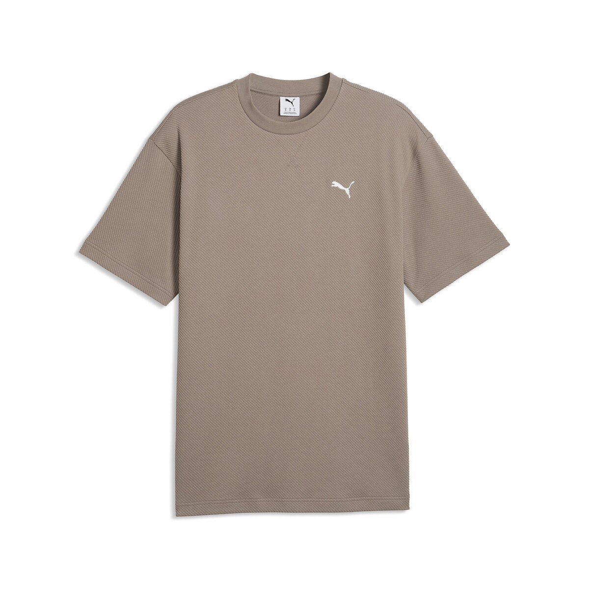T-shirt manches courtes, coupe relaxed, Essentiel taupe grisé, PUMA