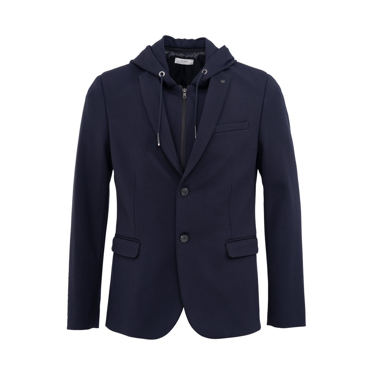 Veste avec parementure amovible bleu marine, IKKS