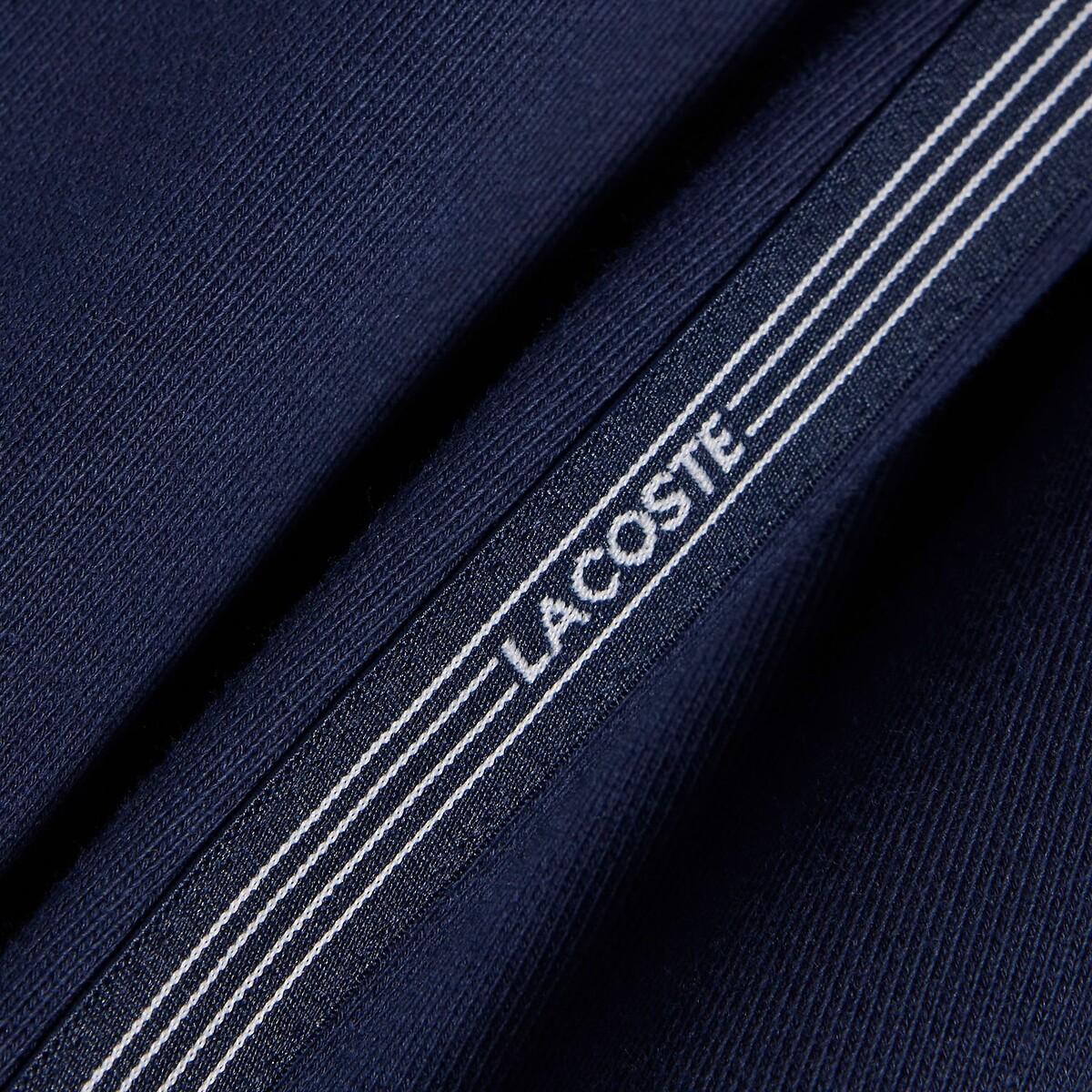 Short en molleton avec bande rayée Lacoste marine, LACOSTE