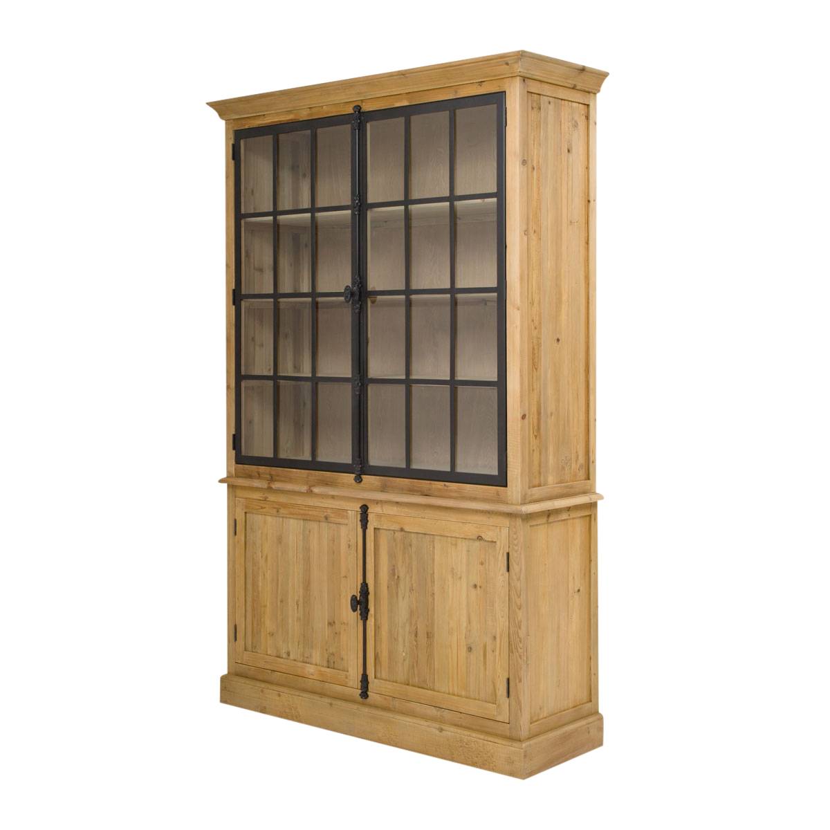 Vaisselier en bois recyclé GARANCE bois clair, MADE IN MEUBLES 