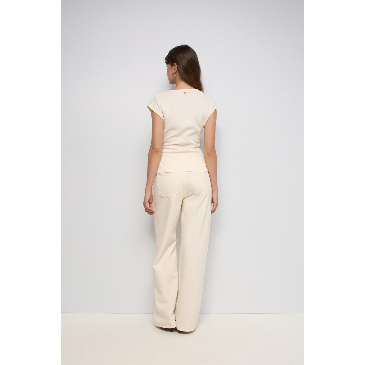 TOP EN MAILLE CROISÉ beige, SALSA JEANS
