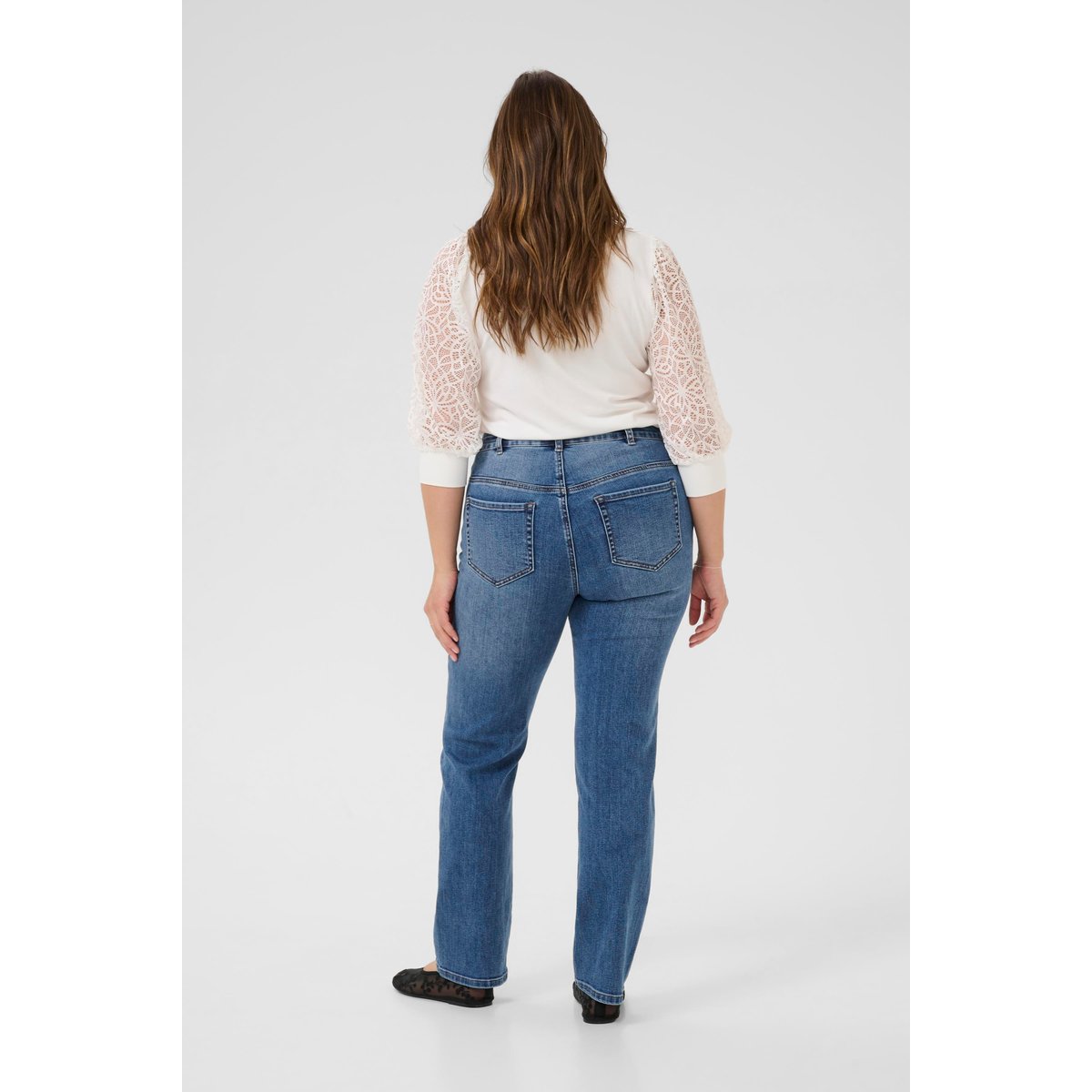 Jeans bleu medium blue denim, KAFFE CURVE