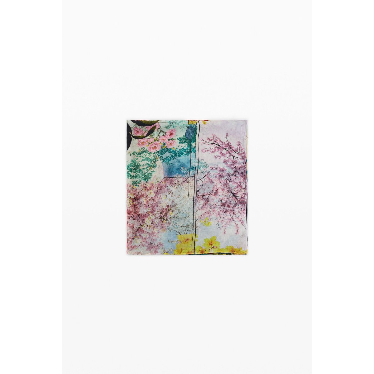 Foulard rectangulaire imprimé multicolore, DESIGUAL