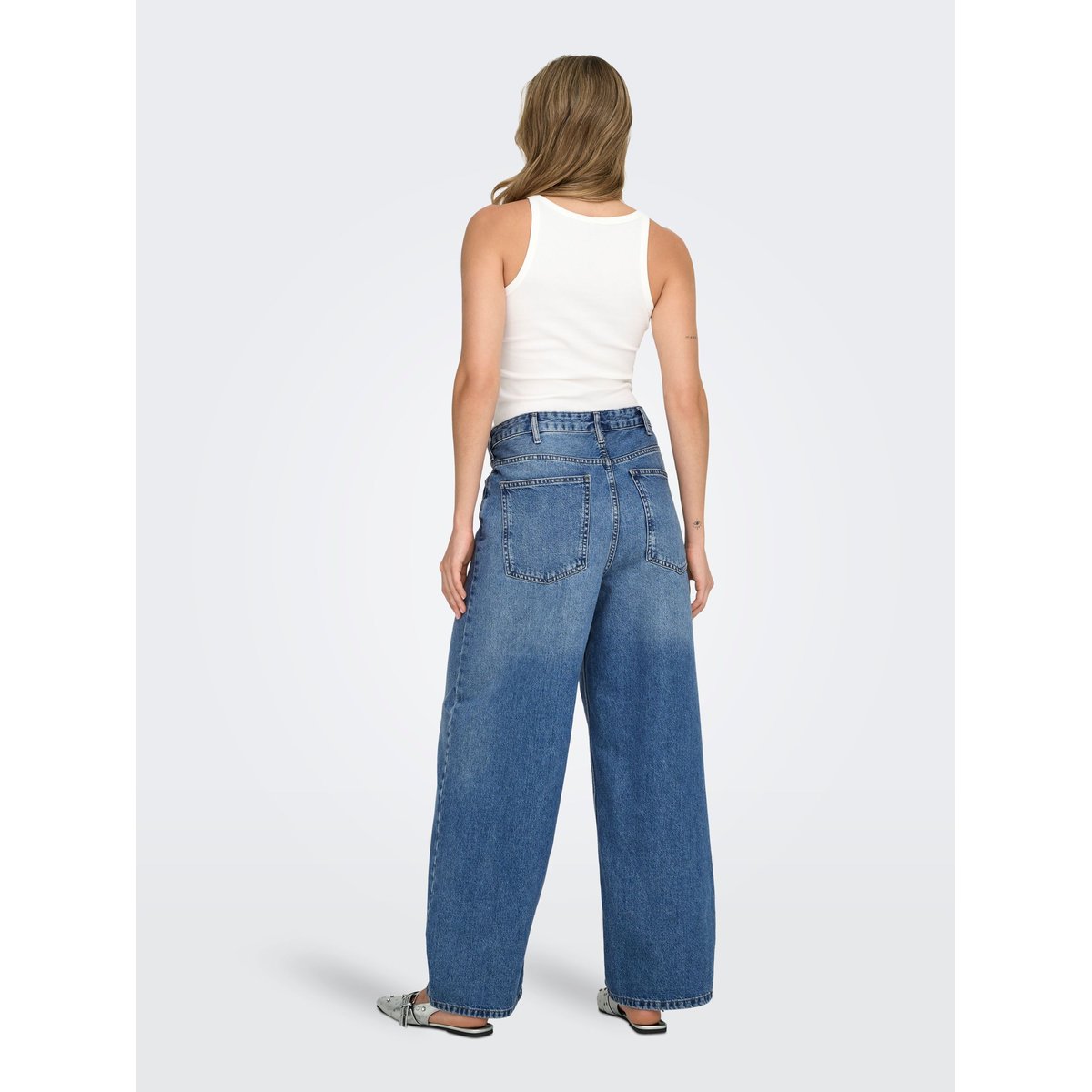 Jean À Jambe Large medium blue denim, ONLY
