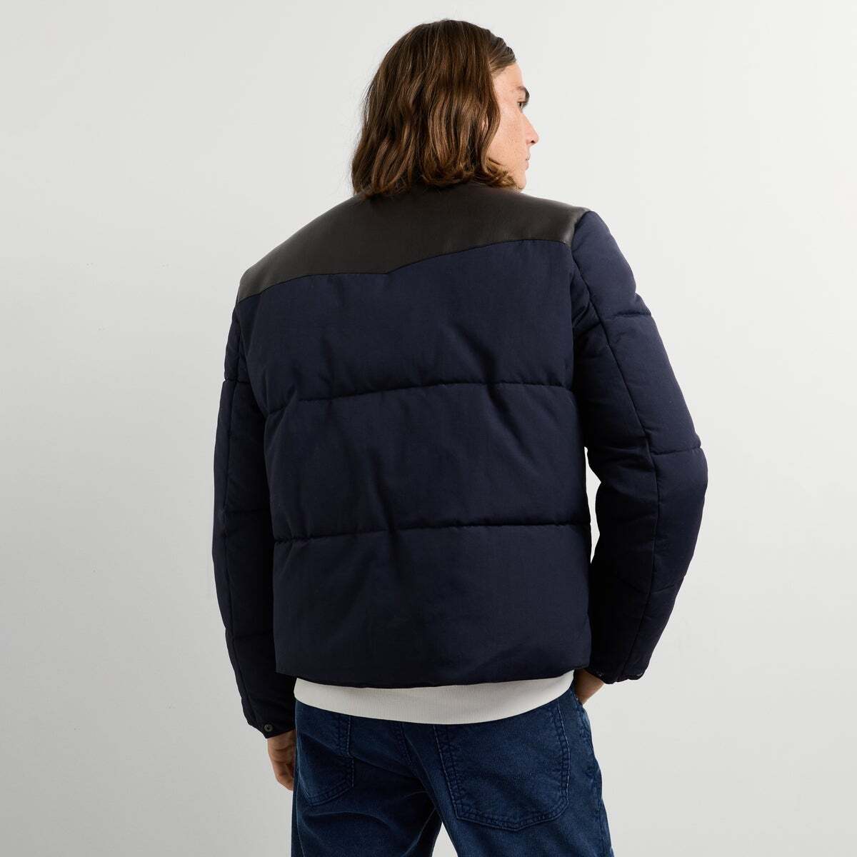 Doudoune Matelassée À Col Montant bleu dulwich, PEPE JEANS