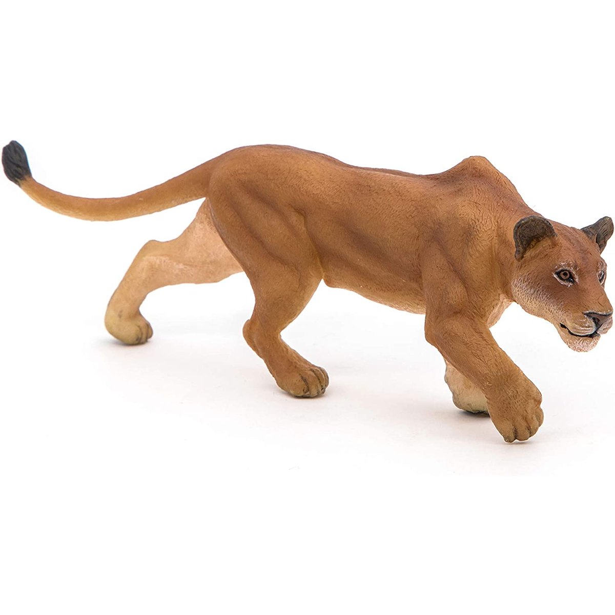 Figurine Lionne chassant marron, PAPO