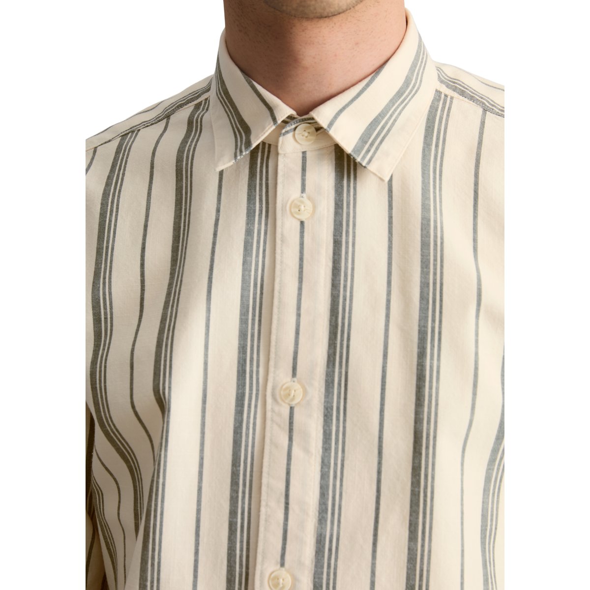 Chemise regular en pur coton bio blanc naturel, MARC O’POLO DENIM