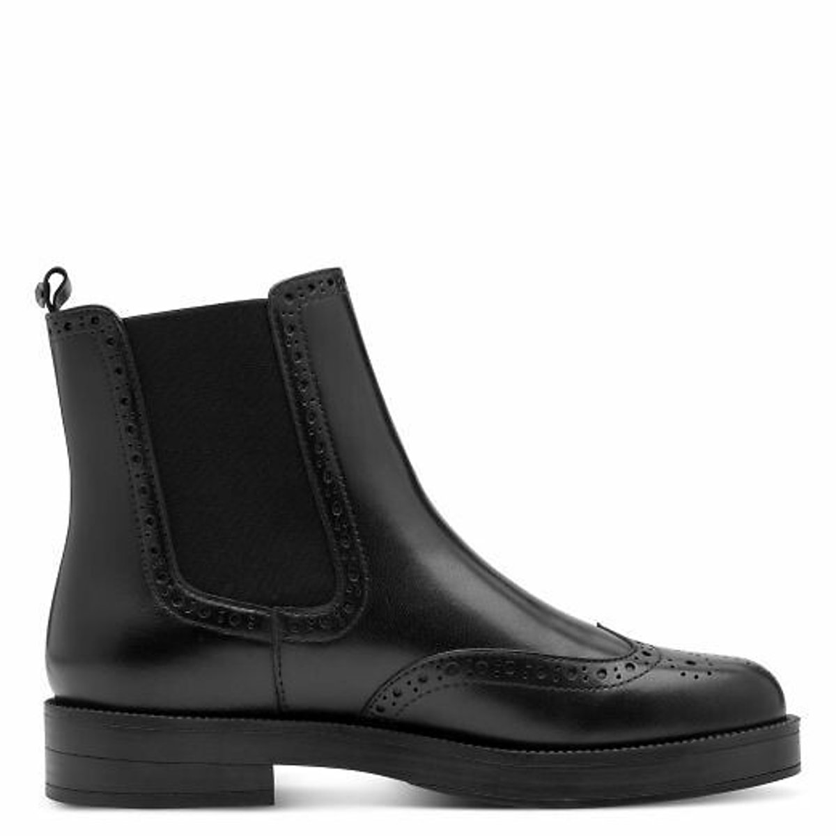 Leather Chelsea Boots black, TAMARIS