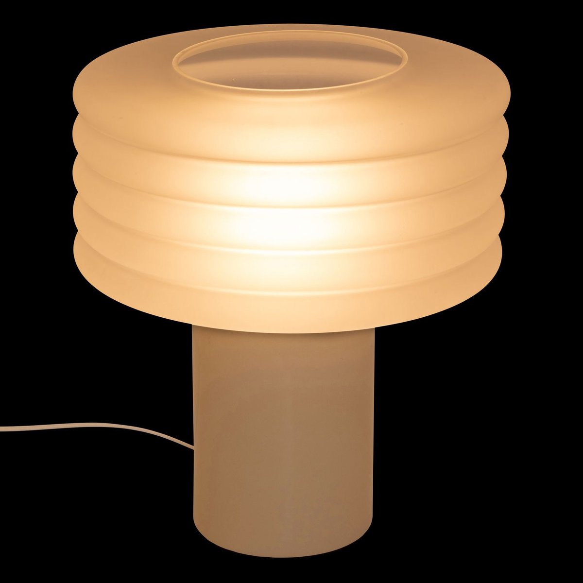 Lampe à poser en verre ASTI beige, ATMOSPHERA