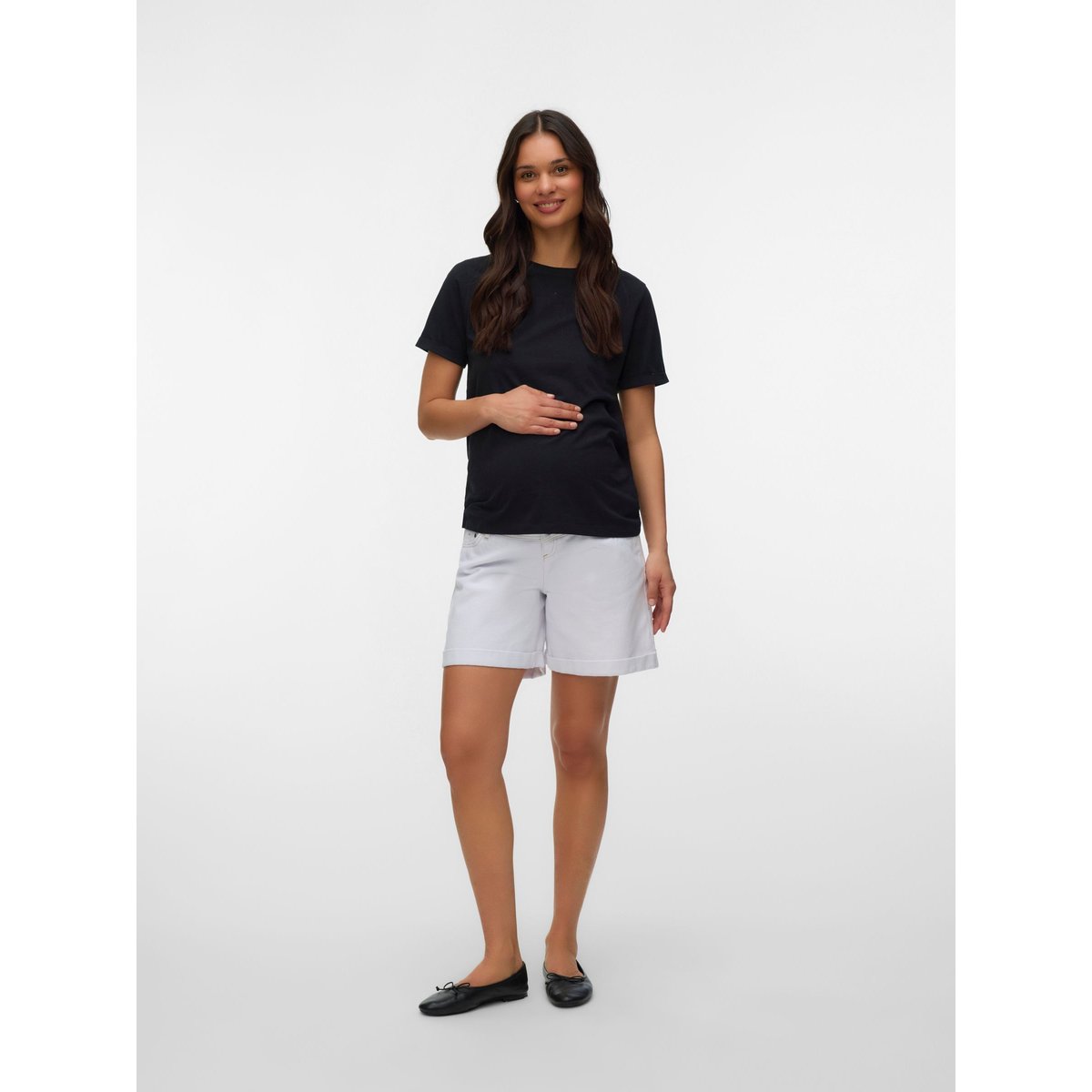 Short En Denim snow white 1, MAMA LICIOUS