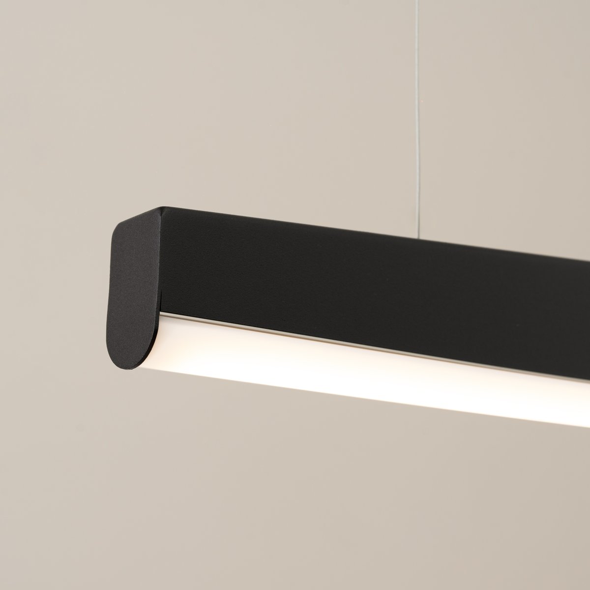 Suspension Acier Noir LED 1 Jorun noir, EDEN