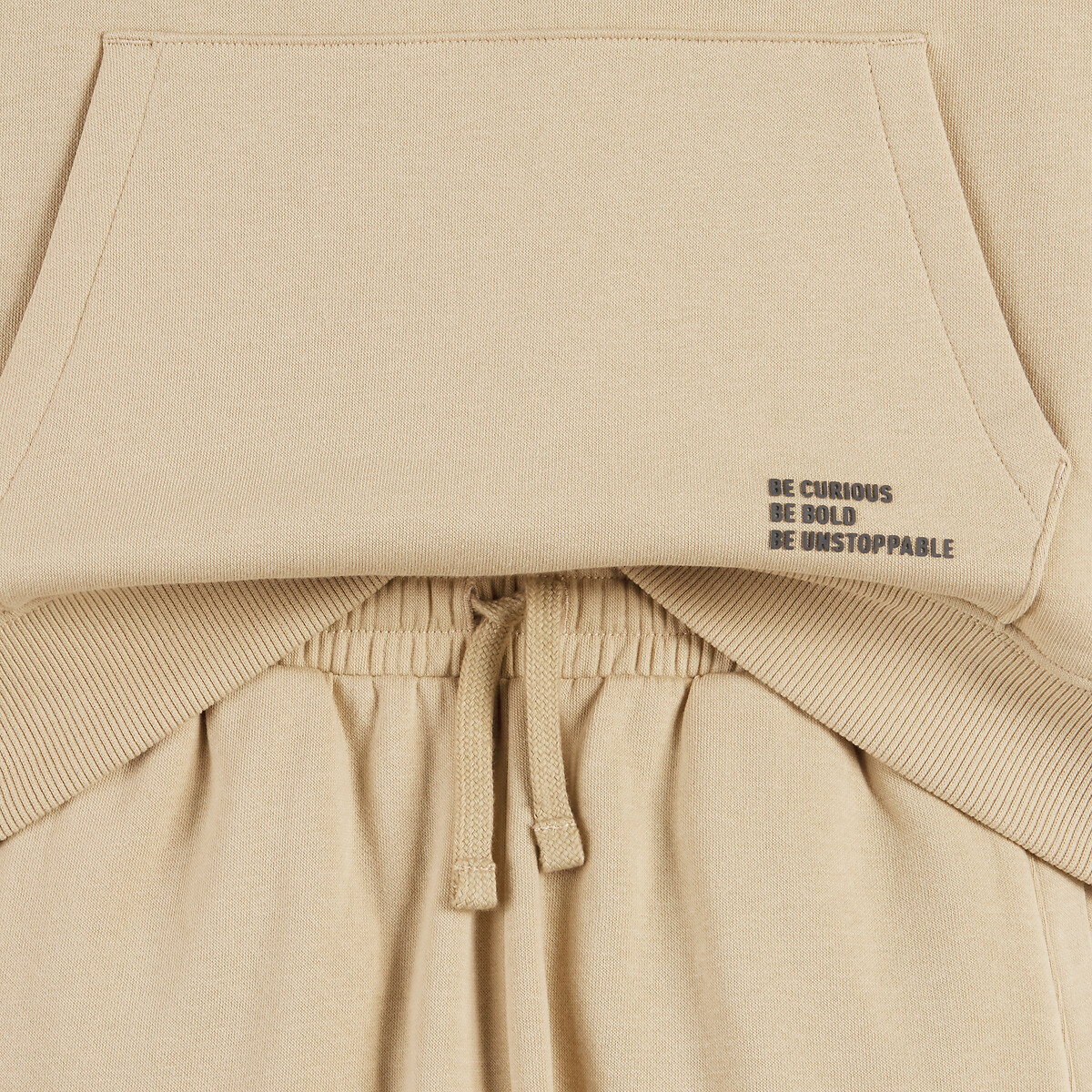 Ensemble sweat + pantalon beige, LA REDOUTE COLLECTIONS
