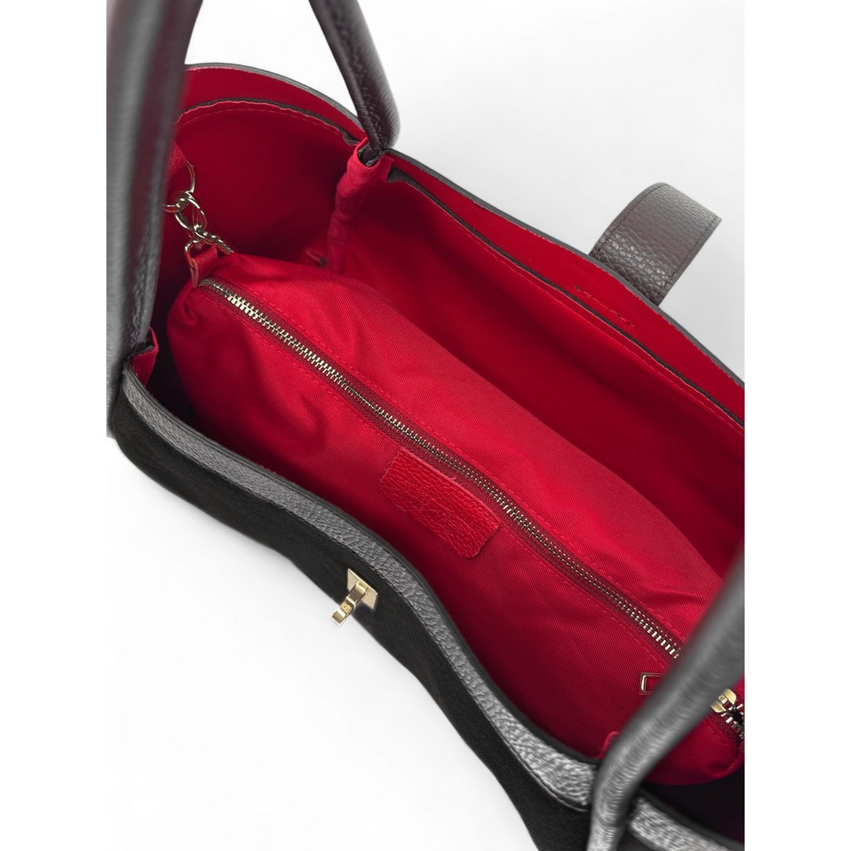 Cabas bowler bi-matière ABERDEEN noir, OH MY BAG