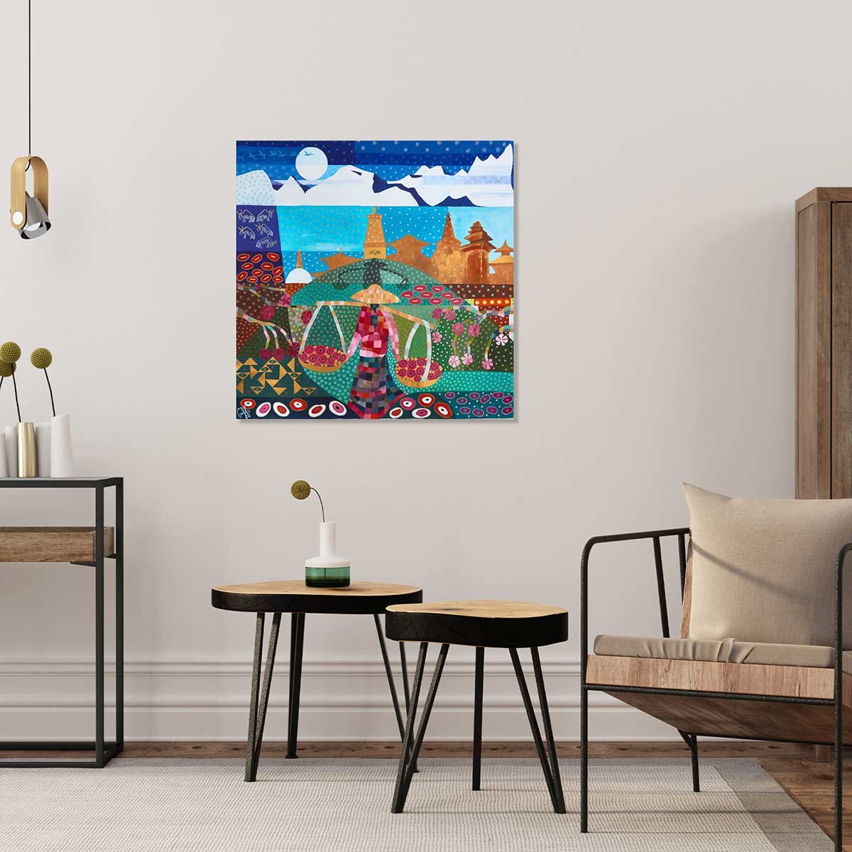 Tableau voyage au népal tableau alu dibond, HEXOA