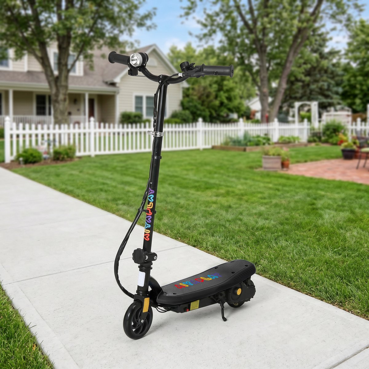 Trottinette électrique pour enfants Métal noir, HOMCOM