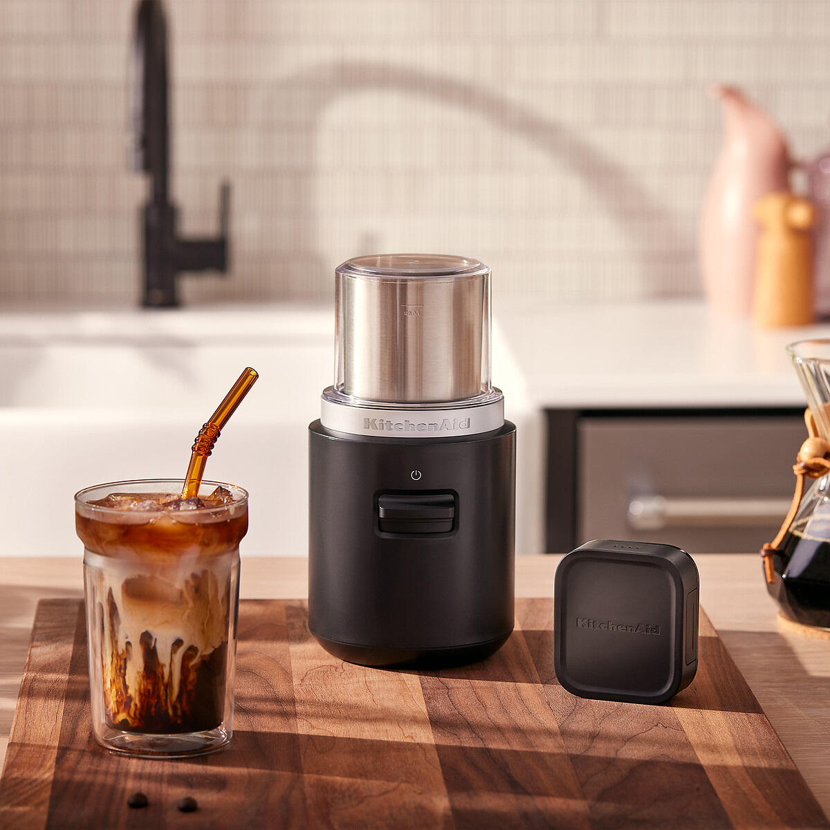 Go Cordless Coffee Grinder & Battery - 5KBGR111 black, KITCHENAID