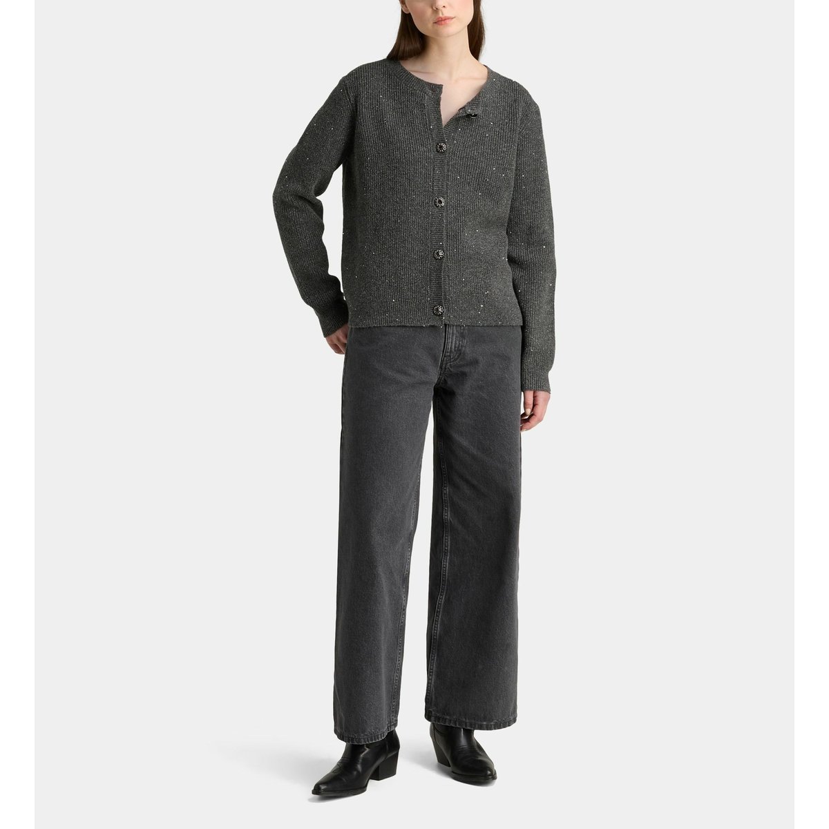 Gilet diamant gris argente, GALERIES LAFAYETTE