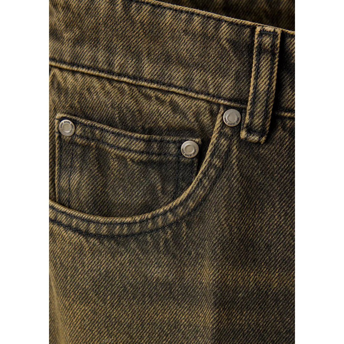 Jean slim usé bleu foncé vintage, MANGO