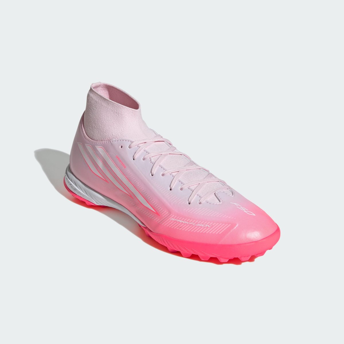 F50 Sparkfusion League Mid Cut Turf Football Boots Women F50 Sparkfusion League Mid Cut Turf Football Boots Women solar turbo / cloud white / distilled pink, adidas Performance