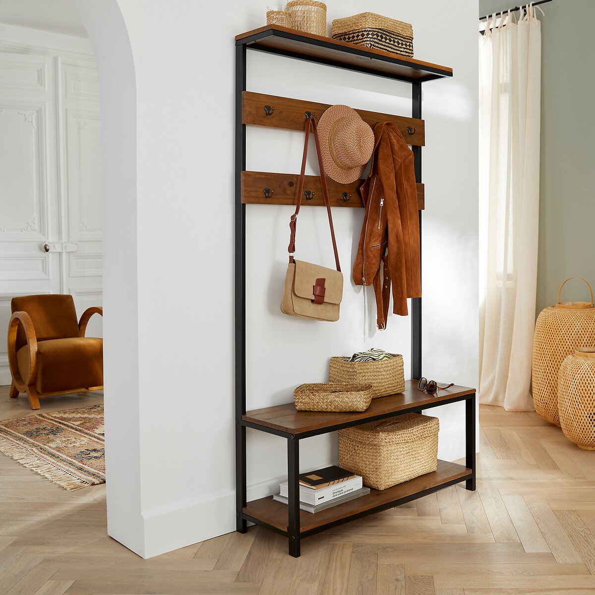 Cesto con tapa Kotak natural, LA REDOUTE INTERIEURS