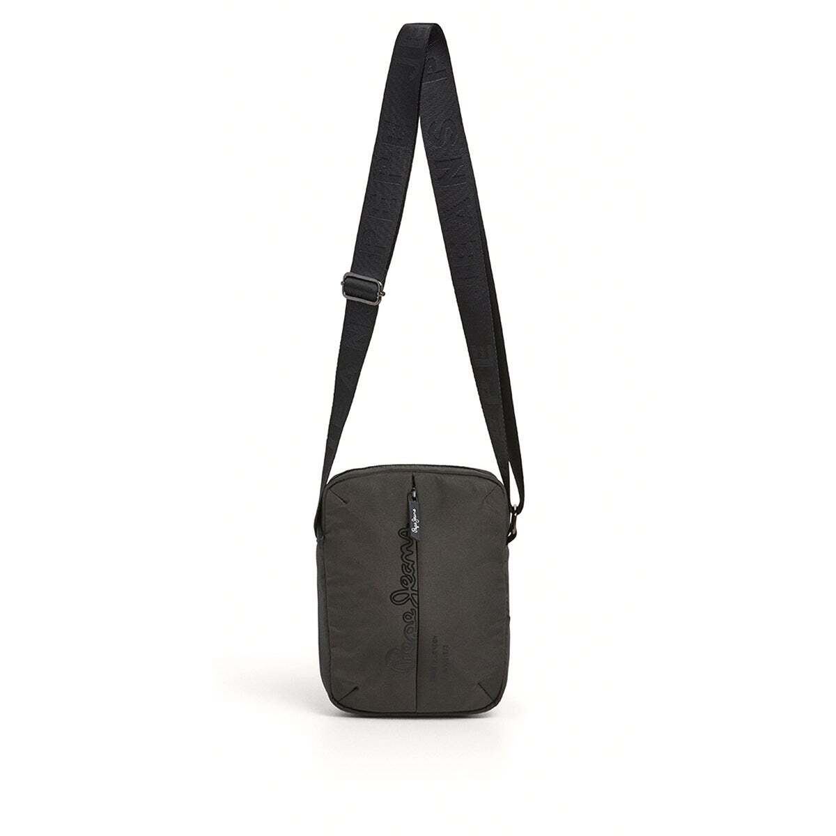 Sac Reporter Avec Logo gris foncé, PEPE JEANS