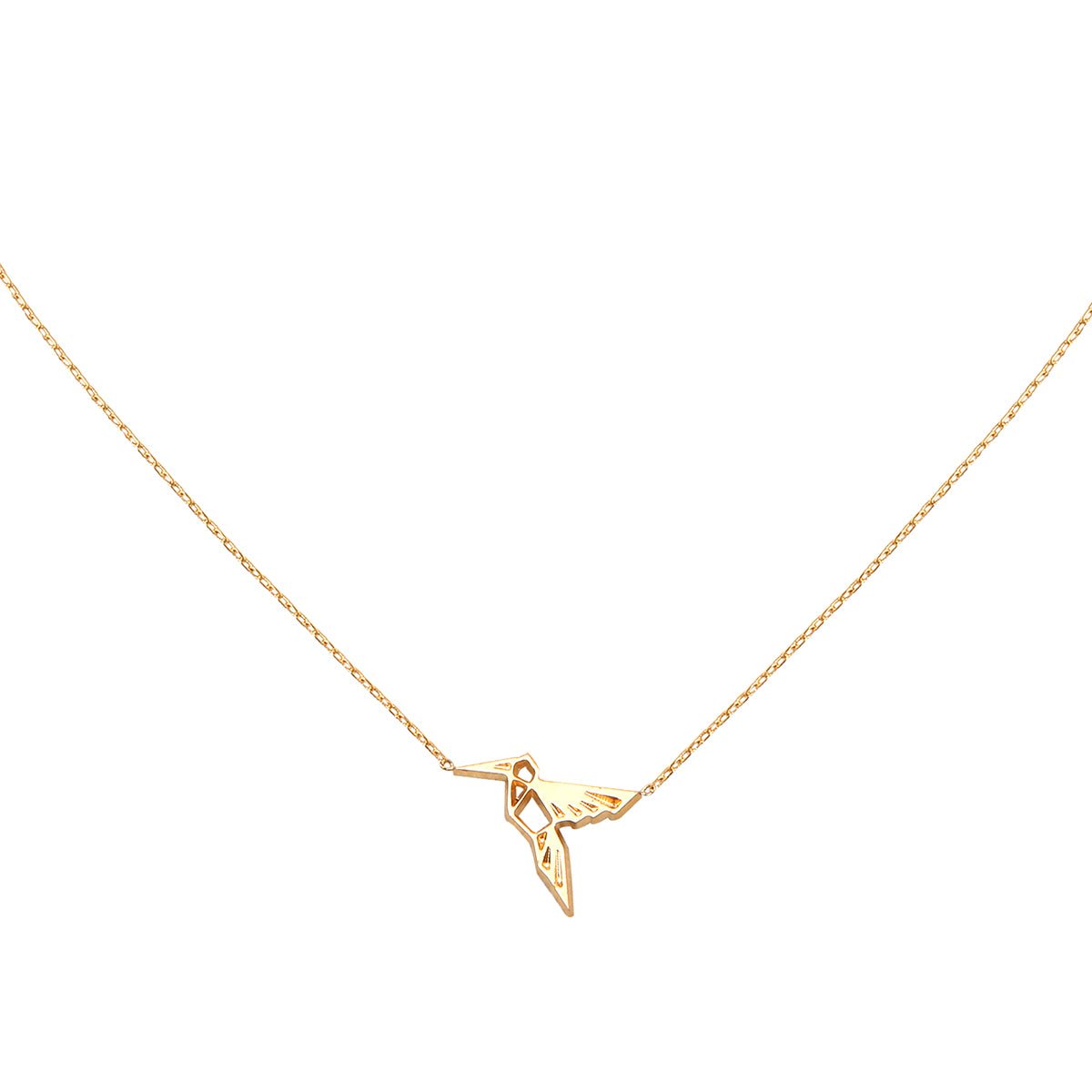 Collier doré - mini colibri doré, CAROLINE NAJMAN