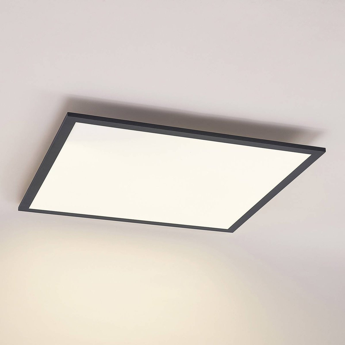 Panneau en aluminium moderneLED, Nelios noir, blanc, LINDBY