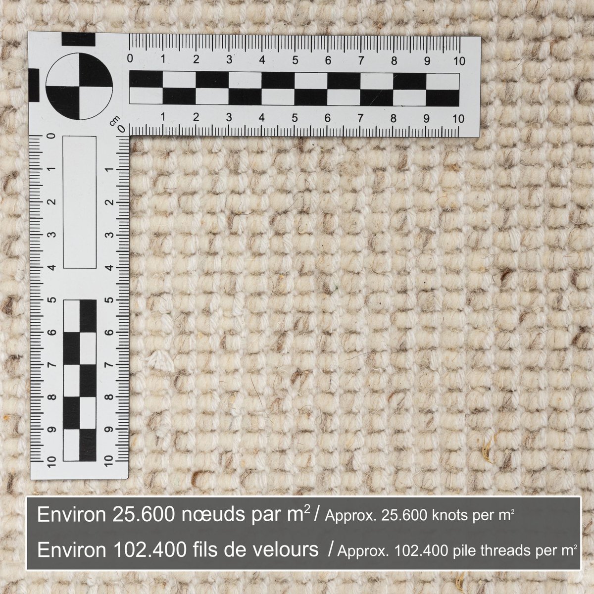 Tapis berbère marocain - TAZA ROYAL jaspe, THEKO