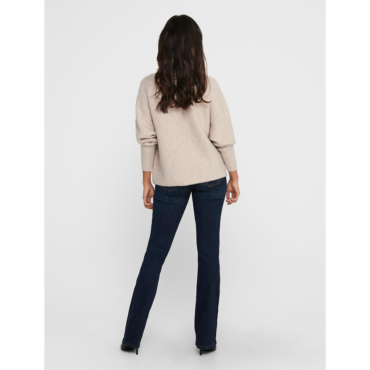 Pull manches chauve-souris ecru, ONLY