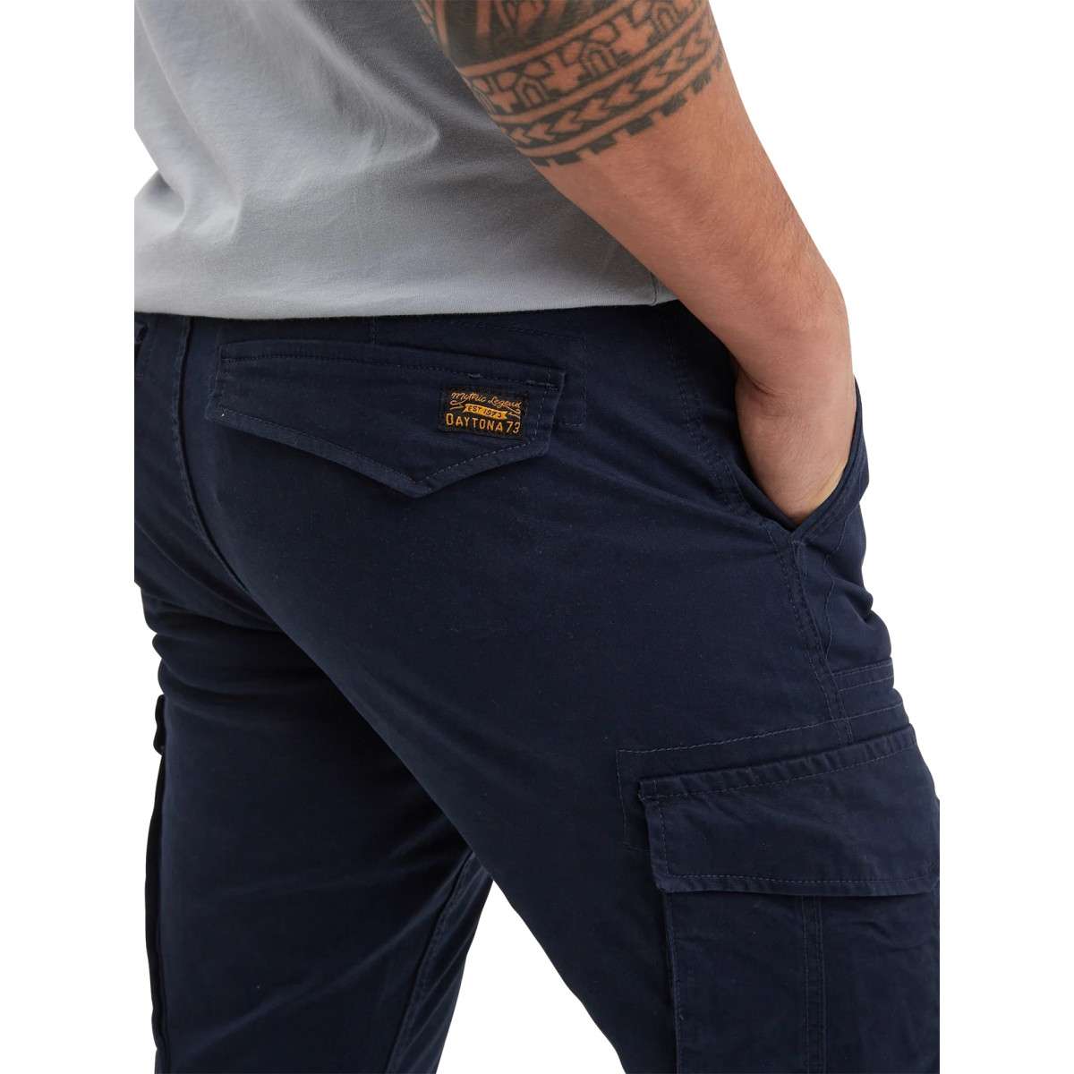 Cargo coton droit bleu, DAYTONA