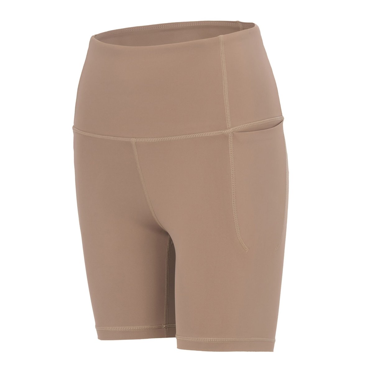 Short uni et moulant à taille élastiquée REFRESH marron clair, DARE 2B