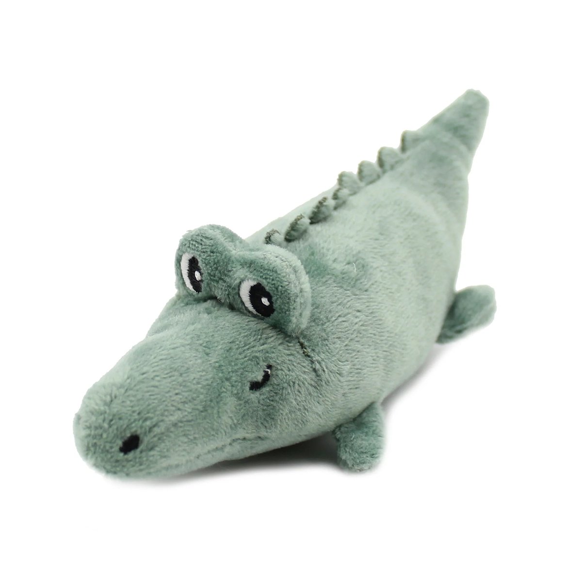 Peluche Croketou le crocodile maman et bébé bleu, blanc, LES DEGLINGOS