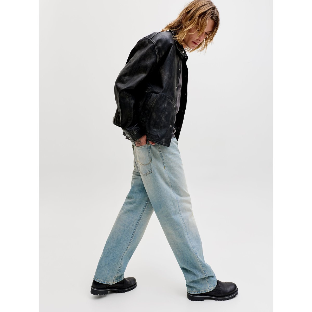 Jean Baggy Fit blue denim, JACK & JONES