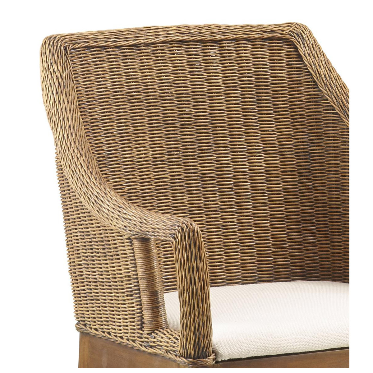 Chaise rotin marron, DECORATION D’AUTREFOIS