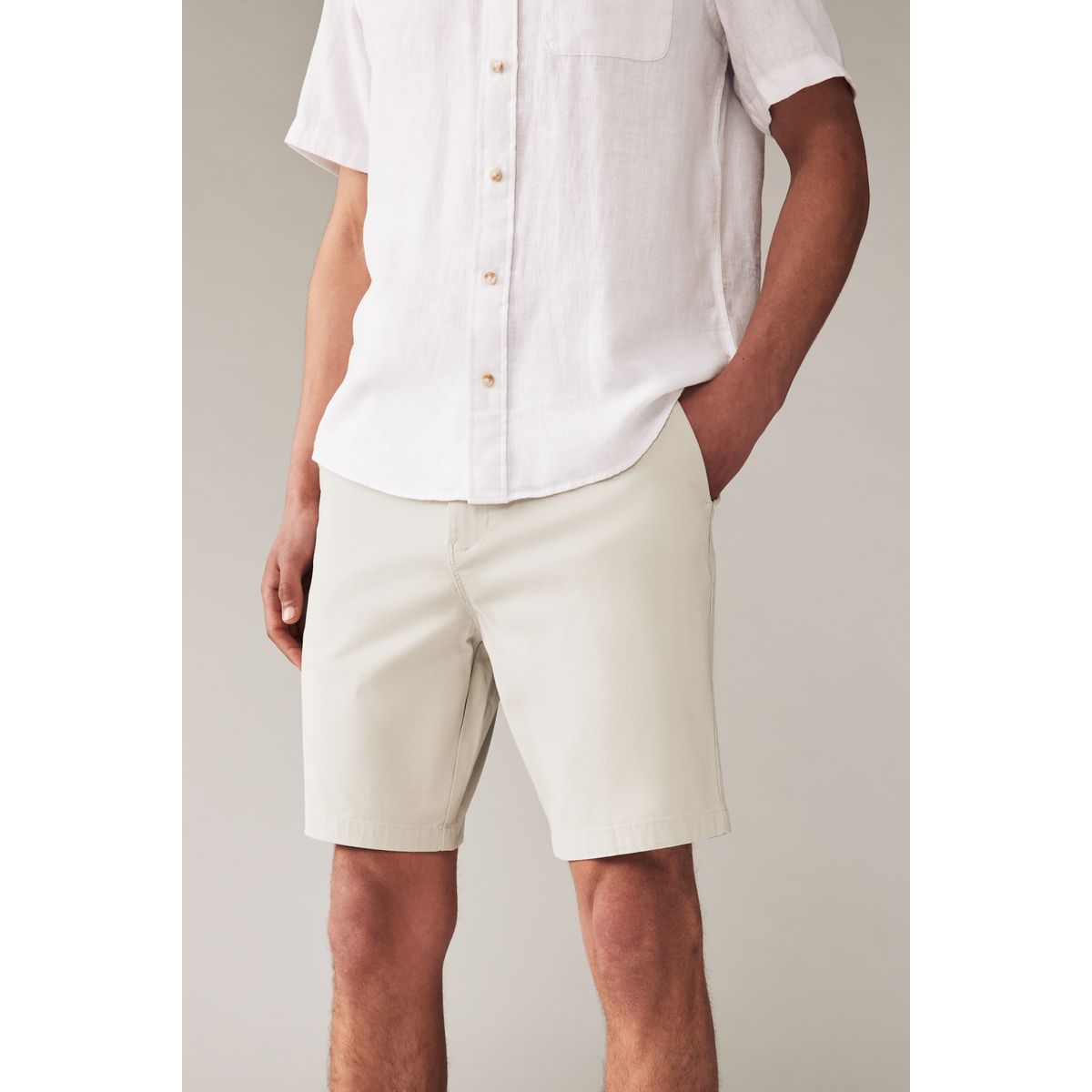 Shorts chino stretch coupe droite, lot de 3 multi-couleurs, NEXT