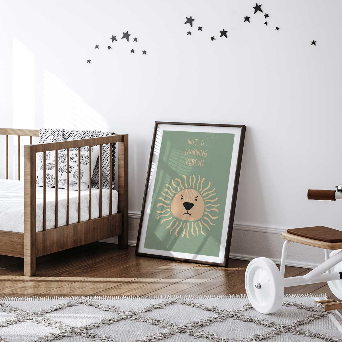 Affiche enfant lion affiche seule, HEXOA