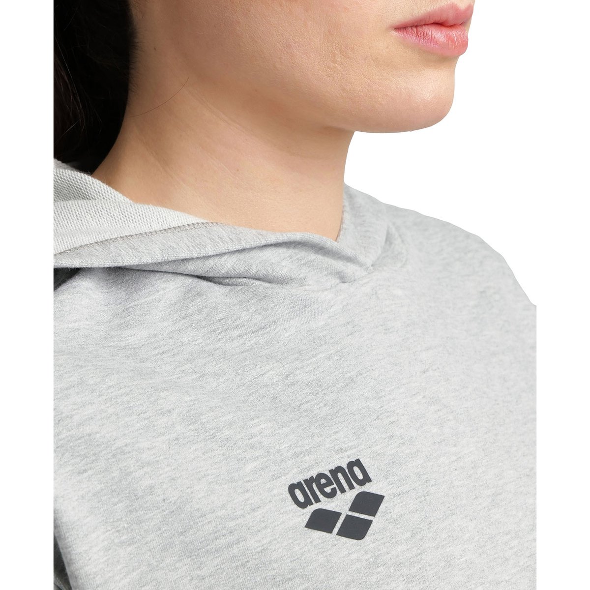 Sweat-shirt à capuche en polaire Fleece medium grey heather, ARENA
