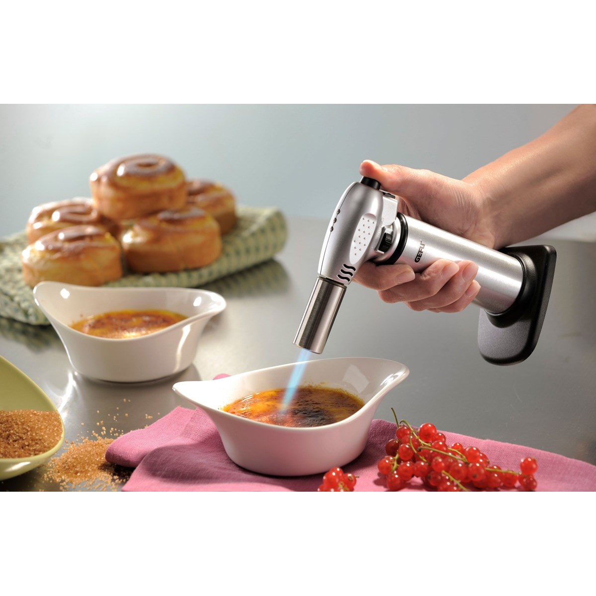 Chalumeau de cuisine FUEGO argent, GEFU