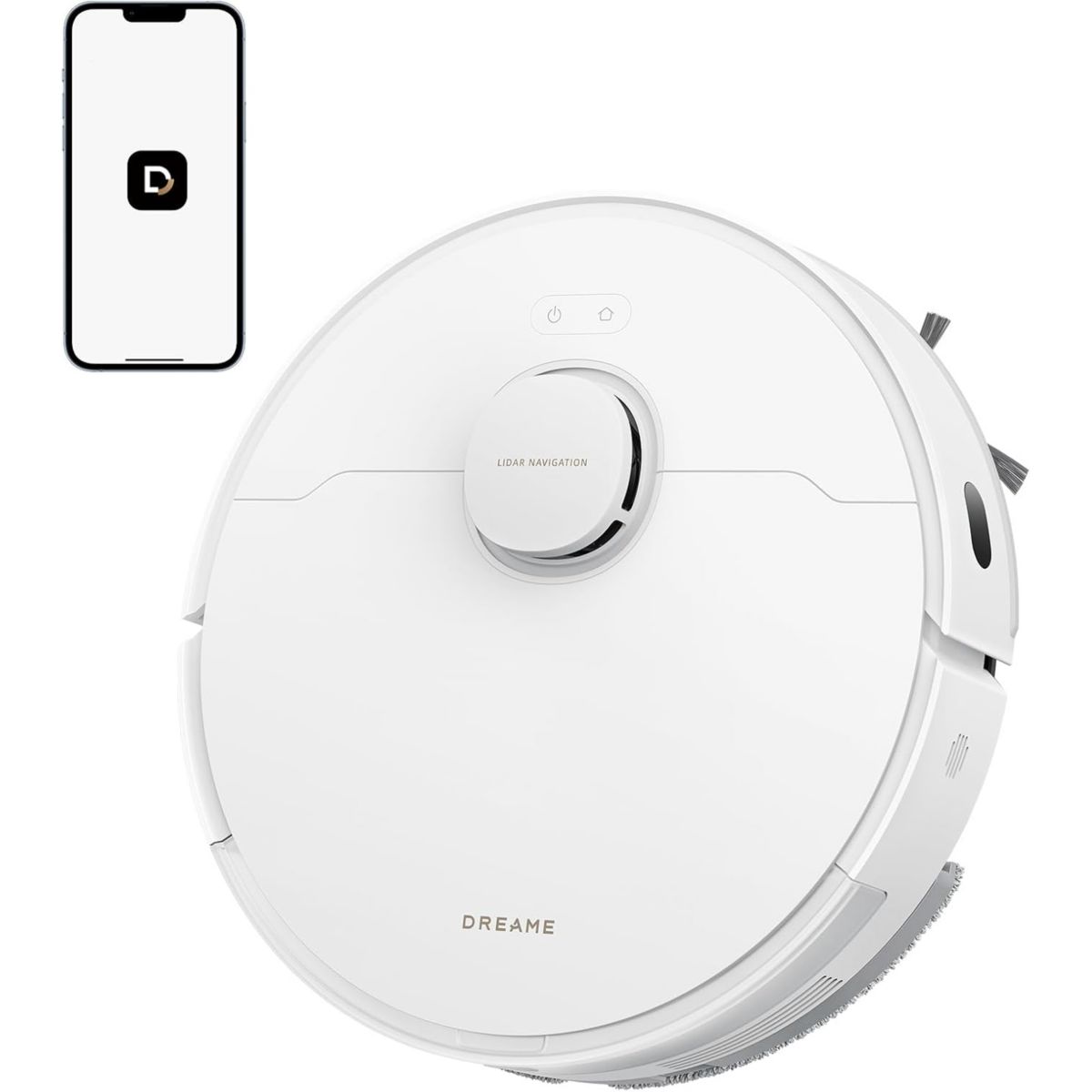 Robot Aspirateur Laveur D20 White couleur unique, DREAME