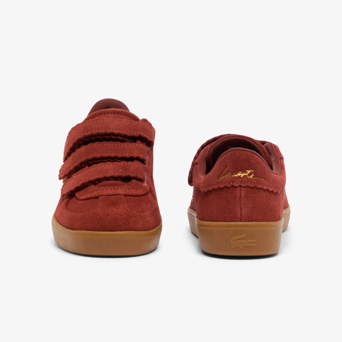 Sneakers Baseshot Pro Strap femme en suède marron-031, LACOSTE